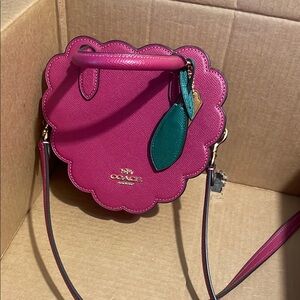 Coach Pink Scalloped Crossbody Bag